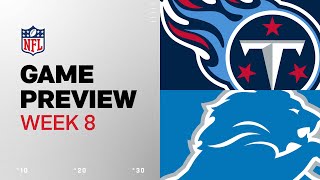 Tennessee Titans vs Detroit Lions  2024 Week 8 Game Preview [upl. by Erb533]