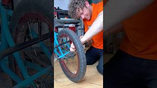 The Most Extreme Way to Replace Your Spokes 😱🚀 bikerepair bmx shorts [upl. by Fry]