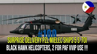 SURPRISE DELIVERY PZL MIELEC SHIPS 5 S70i BLACK HAWK HELICOPTERS 2 FOR PAF VVIP USE ❗❗❗ [upl. by Stacia876]