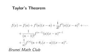 Taylors theorem [upl. by Herculie]