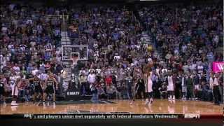 Mo Williams gamewinning buzzer beater vs Spurs [upl. by Lledo]