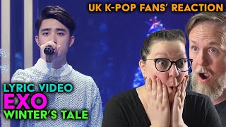 EXO  December 2014 A Winters Tale Lyric Video  UK KPop Fans Reaction [upl. by Merriman]