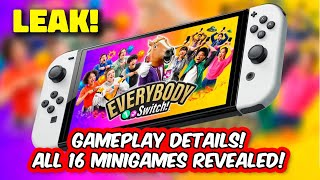 Everybody 12 Switch ALL 16 Minigames Revealed in Nintendo Switch Leak [upl. by Enneirda]