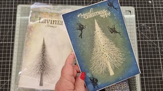 Create this Magical Christmas Card using Lavinia Stamps and Oxide Inks cardmaking laviniastamps [upl. by Nagol]