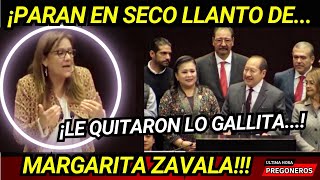 ¡EN PLENO CONGRESO PARAN EN SECO LLANTO DE MARGARITA ZAVALA LE QUITARON LO GALLITA A LA PANISTA [upl. by Elson]