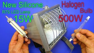 Saves Energy by replacing the old Halogen Bulb with the New Silicone r7s LED Lamp [upl. by Elletsirhc]