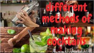 7 Methods of making cocktails Easy Tutorial [upl. by Annaiuq]