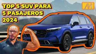 Las 5 mejores SUV para 5 pasajeros del 2024 en USA [upl. by Enaffit]