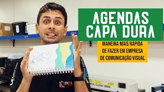 COMO FAZER AGENDA CAPA DURA DE UMA MANEIRA SUPER RÁPIDA E PRÁTICA [upl. by Ailil]