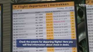 Directions for departure from Amsterdam Airport Schiphol nontransfer [upl. by Animor]