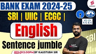 Sentence jumble of English Grammar  English Grammar For Bank POClerk 2024  Kaustubh Sir [upl. by Wally]