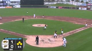 HIGHLIGHT Mizzou Baseball Triple Play [upl. by Angi]