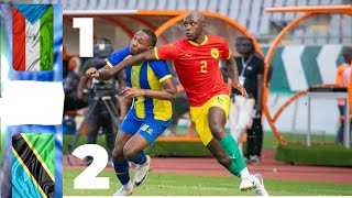 Guinea vs Tanzania 12magoli yote highlights Africa Cup of Nations qualification [upl. by Haliehs233]