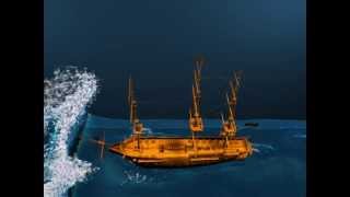 Ship  Fluid simulation with foam [upl. by Ken]