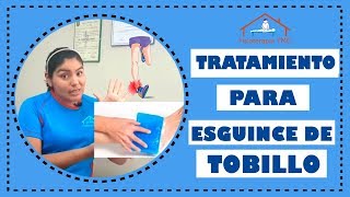 Tratamiento de tobillo inflamado por un esguince de tobillo👣 grado 12 o 3😖 [upl. by Znerol597]