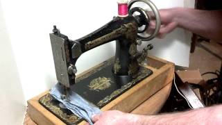 Rare Antique 1901 Singer 27 Sphinx Treadle Only Sewing Machine L1048966 [upl. by Ludwog]