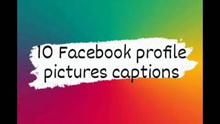 caption for profile 💯 Facebook profile picture captions Profile Captions  Ep1 [upl. by Adnawaj]