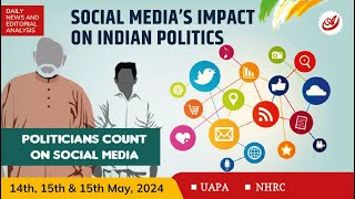 UAPA  NHRC  Social media impact on Indian politics  UPSC current affairs  dna upsc opsc wbcs [upl. by Suiratnod215]