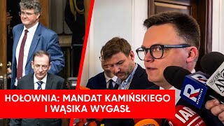 Hołownia Prawo jest równe dla wszystkich Mandat Wąsika i Kamińskiego wygasł [upl. by Uird]