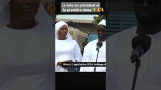 Président BASSIROU DIOMAYE FAYE et la première dame Marie Khone FAYE❤️ont voté pour les législatives [upl. by Leyla301]