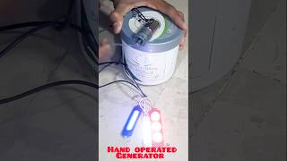 Hand operated energy how to make energy dc generator dc motor 7th and 8th class project youtube [upl. by Notseh]