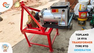 14 Kva Single Phase Tractor PTO Generator  Topland  Price [upl. by Inattyrb]