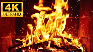 🔥 Warm Fireplace Ambience for Ultimate Relaxation  Burning Fireplace 4K Ultra HD [upl. by Eninaej]