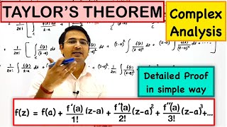 Taylor Series  Taylor Theorem Complex Analysis [upl. by Kapeed587]