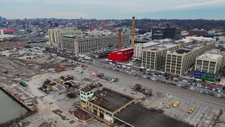 Drone Tour of South Brooklyn Marine Terminal Empire Winds Revitalized Offshore Wind Port [upl. by Kraft]