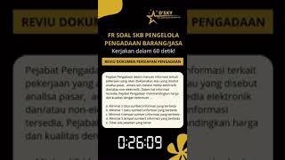 Prediksi Soal SKB CPNS Pengelola Pengadaan BarangJasa Tahun 2024 [upl. by Nrehtac]