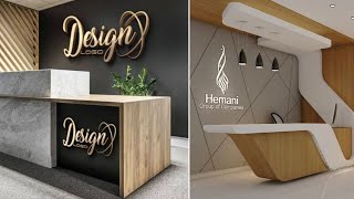 100 Best Office Reception Designs  Modern Office Reception Desks Interior Decoration ideas [upl. by Ynnek418]