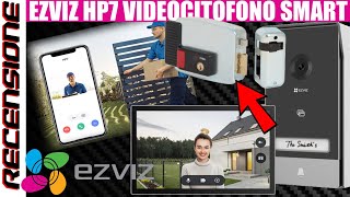 Videocitofono smart e apre la serratura  RECENSIONE Ezviz HP7 2K 7quot [upl. by Samara]