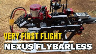 Very First Flight With Nexus Rotorflight Flybarless System [upl. by Elfreda]