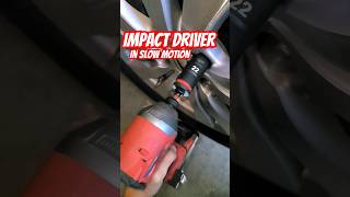 LUG NUT REMOVAL IN SLOW MOTION Impact Driver slow motion video shorts slowmotion impact tools [upl. by Alcot222]