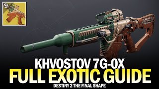 How To Get Exotic Khvostov 7G0X  Full Quest Guide Destiny 2 [upl. by Machute275]