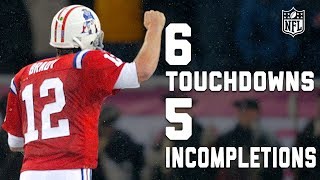 Tom Bradys NearPerfect Game 6 TDs 5 Incompletions  NFL Highlights [upl. by Oiril49]