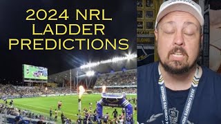 2024 NRL Ladder Predictions [upl. by Nomrac805]