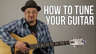 How to Tune Your Guitar For Beginners [upl. by Halladba]