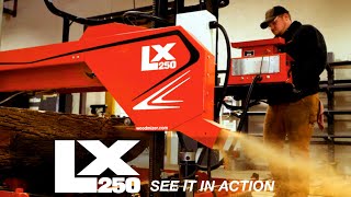 LX250 Wide Slab Sawmill in Action  WoodMizer [upl. by Enaffit]