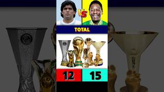 Maradona Vs Pele All Trophies amp Awards 🏆 [upl. by Sille]