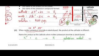 4  0620s18qp42  Ionic Compounds Covalent Compounds Electrolysis Redox Reactions [upl. by Eirac]