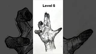 Drawing handpalm level 07 🖐️👀 handdrawing drawing level0 art shorts [upl. by Abrams]