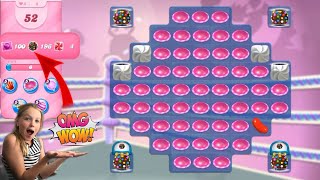 Crazy 196 Color Bombs 50 UFO Party  Candy crush saga [upl. by Rehteh]