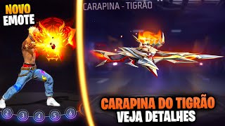 CARAPINA EVOLUTIVA DO TIGRÃO REVIEW COMPLETO NOVO EMOTE E MAIS [upl. by Anatollo53]