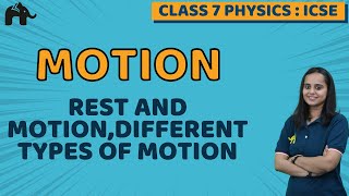 Motion Class 7 ICSE Physics  Selina Chapter 2  Rest and Motion Different types of Motion [upl. by Hairem]