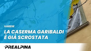 Varese  La Caserma Garibaldi è già scrostata [upl. by Myrvyn]