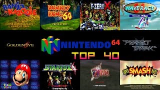 Nintendo 64N64 Top 40 Games [upl. by Yrelav]