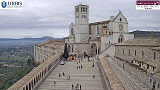 Assisi Live Webcam Basilica di San Francesco [upl. by Anirec]