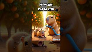 Capybara phá tổ kiến reviewphim chuyencuaai phimhoathinh capybara [upl. by Kinata]