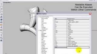 Rhino 3D  Command Alias [upl. by Wind498]